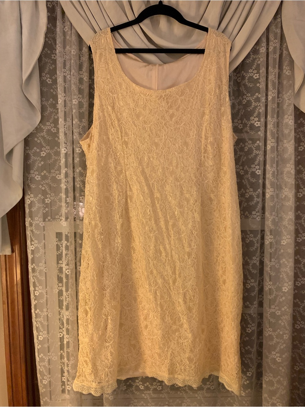 ❤️5 for $20❤️Sleeveless Lace Dress in Pale Yellow